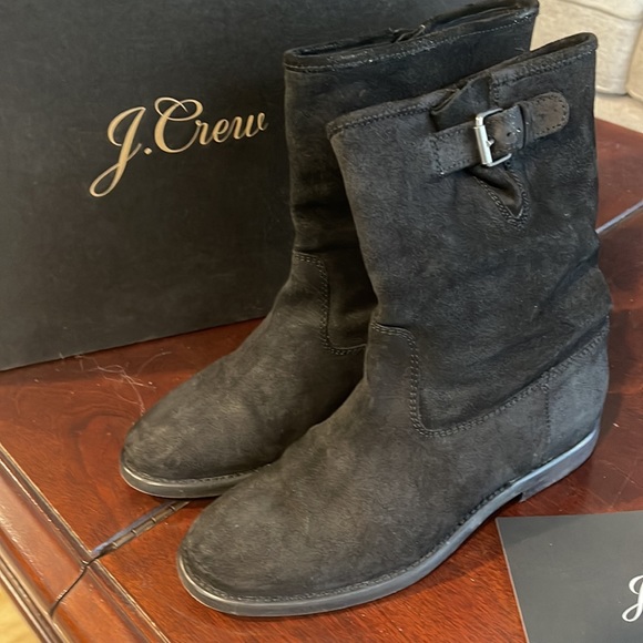 J.CREW - Langston Interior Wedge Ankle Boots - Size 7 - Picture 2 of 4